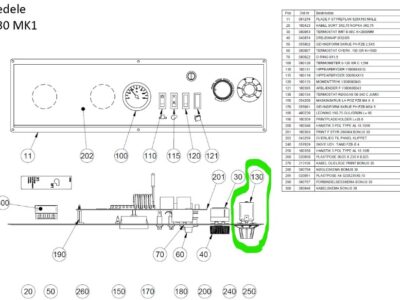 Termostat til røggas i Bonus 30